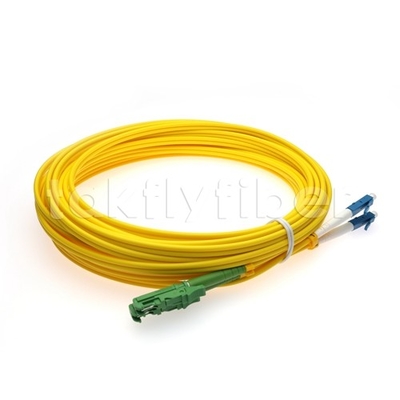 APC To LC PC Duplex Patch Cable 3.0mm SM G652D 1310nm For Telecom Network