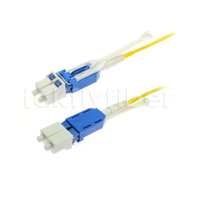 Uniboot Duplex Fiber Optic Patchcord 2.0mm Diameter with G657A1 Fiber and LSZH Jacket LC PC Connector