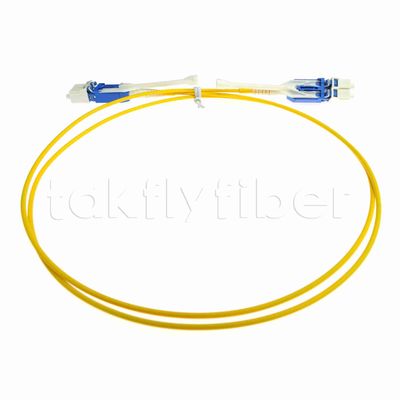 Uniboot Duplex Fiber Optic Patchcord 2.0mm Diameter with G657A1 Fiber and LSZH Jacket LC PC Connector
