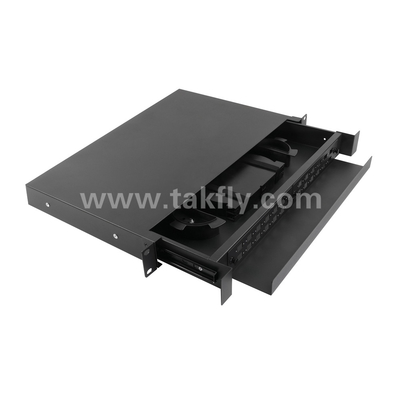 SC Adapter Pigtail 1U Chassis Drawer SC Simplex Patch Panel Rack Mounted