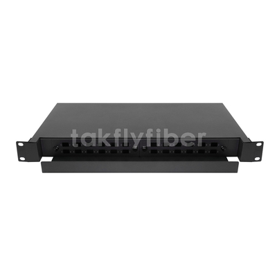 SC Adapter Pigtail 1U Chassis Drawer SC Simplex Patch Panel Rack Mounted