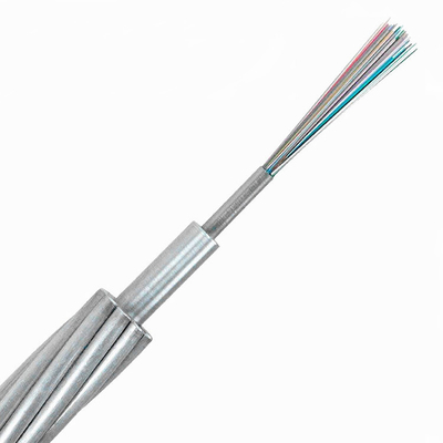 OPGW Central Steel Tube Optical Ground Wire 12C G655 Single Mode 48 Hilos G.652D Outdoor Fiber Optic Cable