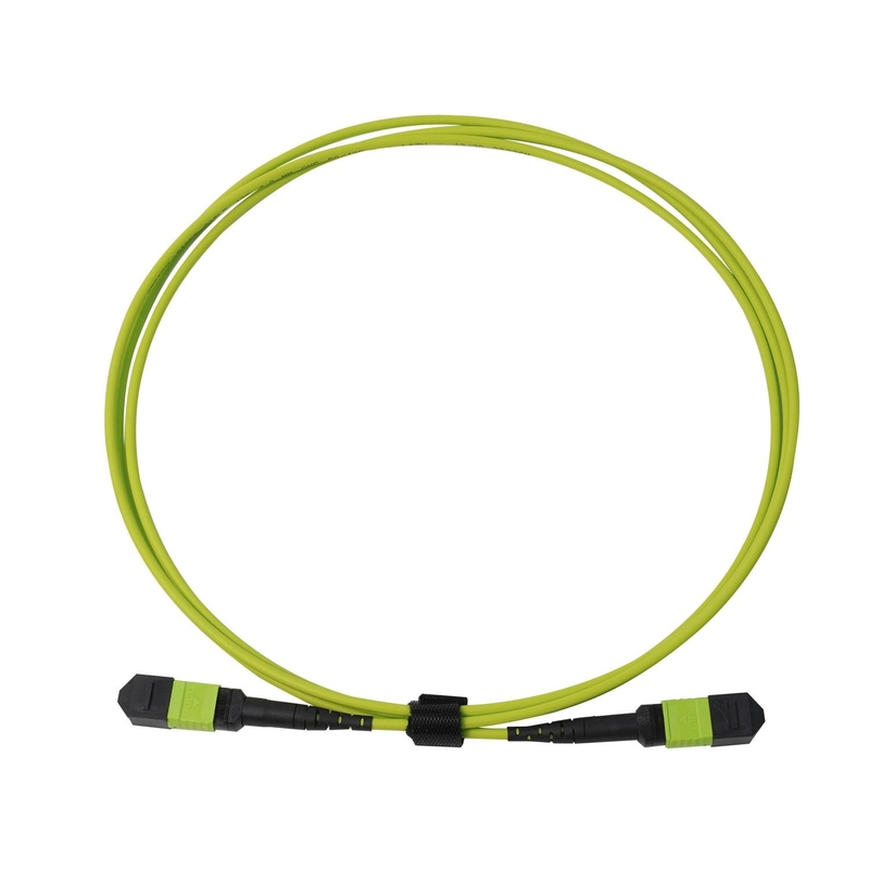 Superior 24-Fiber Lime Green Mpo Mtp Cable Multi Fiber Push On Cable -20.C To 70.C Operating Temp