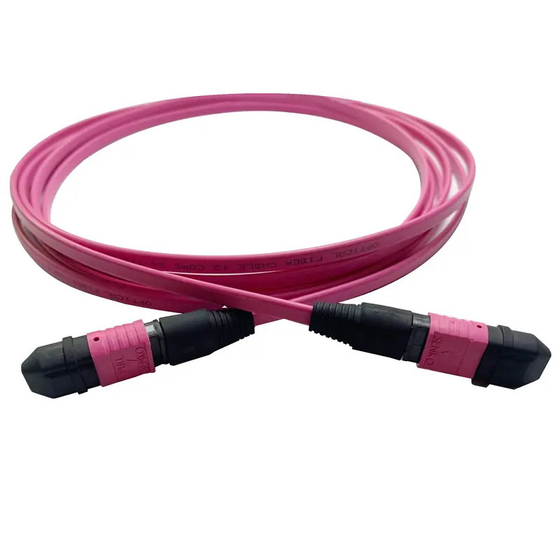 MPO MTP Zirconia Ceramic Connector 3.0mm Cable Diameter -40.C To 85.C PVC/LSZH Jacket 20m Length