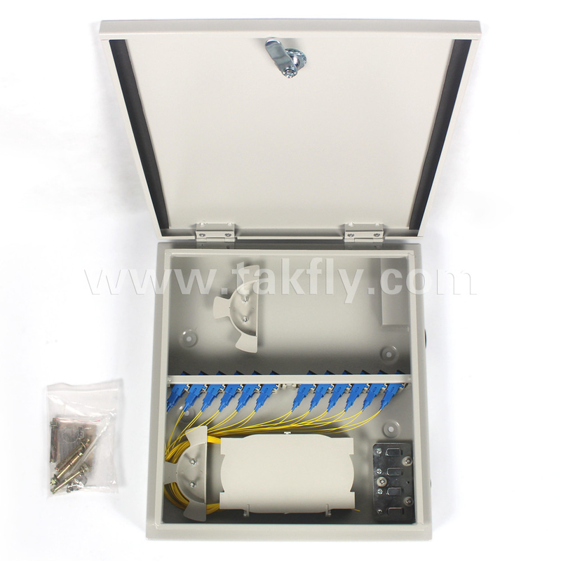 96-Core Indoor Fiber Cross-Hanging Wall Cabinet Designed for OTDR Machine