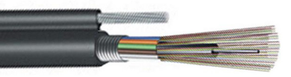 GYTC8A 2-144F Outdoor Fiber Cable with Steel Wire and Steel Strand Center Reinforcement