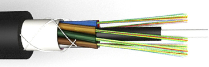 8.6MM GYFTY 2-30 Cores Fiber Optic Outdoor Cable with Water Blocking Tape