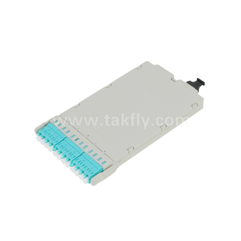 Fiber Optic MPO Cassette Module Pre-terminated MPO/MTP-LC 12C for Data Center FTTX