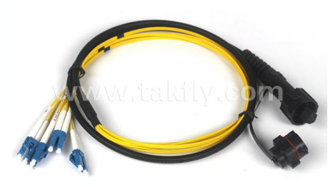 ODVA-MTP Waterproof Patch Cord 8 12 24 Core With The Support Optical Cable
