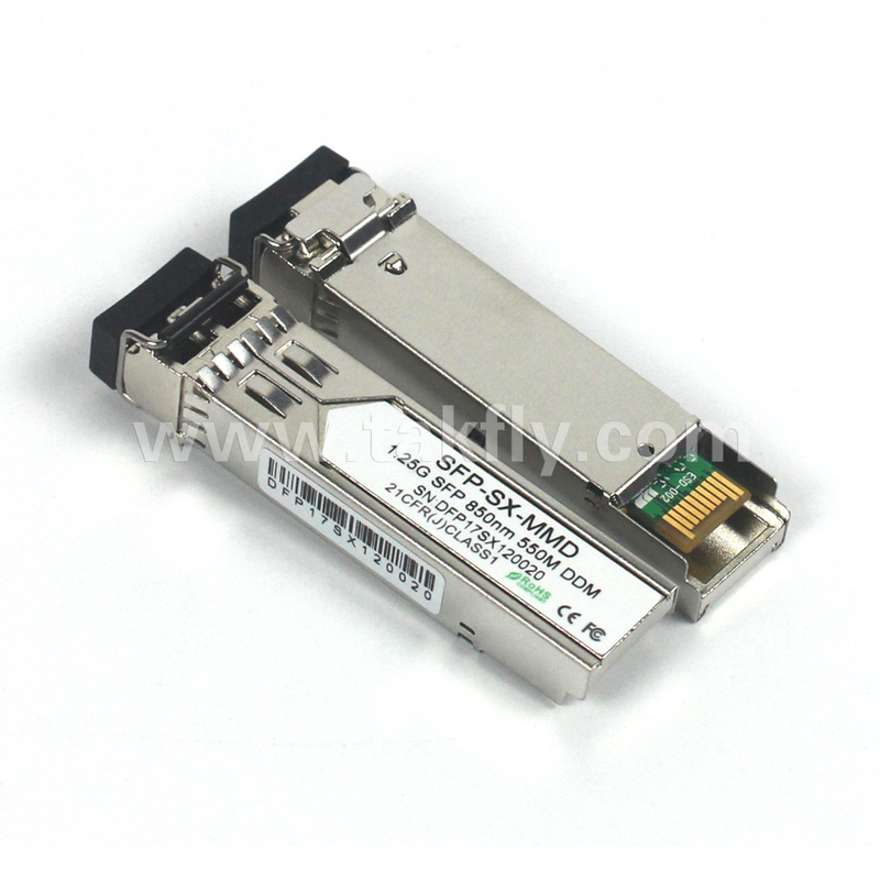 1.25G SFP 850NM 550M MMF DDM LC CISCO JUNIPER HUAWEI COMPATIBLE SFP OPTICAL TRANSCEIVER MODULE
