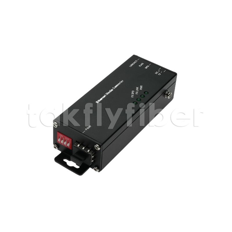 10/100/1000M Mini Industrial Media Converter with SFP Port for High Temperature Application