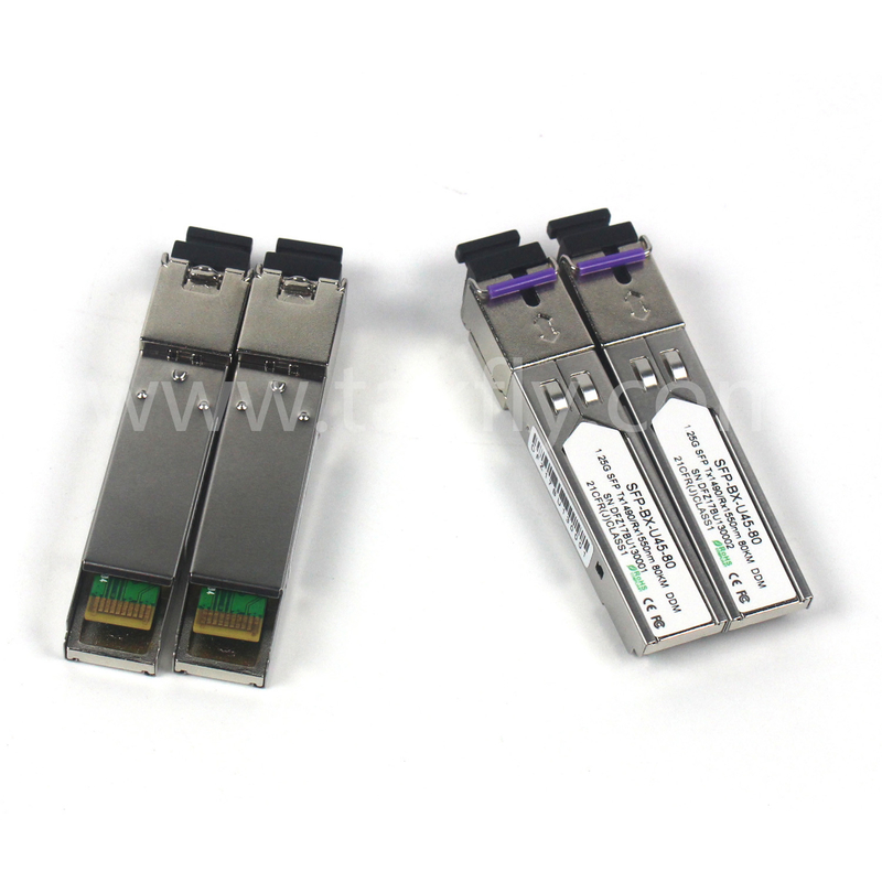 1.25G SFP BIDI Tx1550/Rx1490nm 80KM SMF DDM LC CISCO JUNIPER HUAWEI COMPATIBLE SFP OPTICAL TRANSCEIVER MODULE