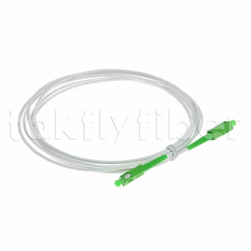 Rodent Resistant G657A2 SC APC Fiber Optic Patchcord Armoured Fiber Patch Cable SM 3.0mm