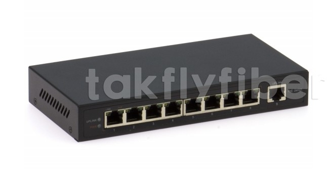 DF-1E-8EP 8-Port 10/100Mbps Fast Ethernet Switch with Non-Congealing Humidity 0-95%