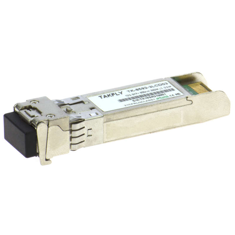 10GBASE-SR 10G SFP+ Optical Transceiver Module 850nm 300m DDM Duplex LC/UPC MMF Cisco Juniper Huawei Compatible