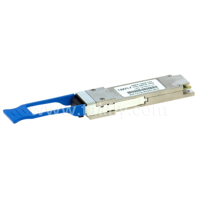 Client-side 100Gbps 10KM QSFP28 LR4 with DDM Transceiver High Power Fiber Length 1m Telecom Connections