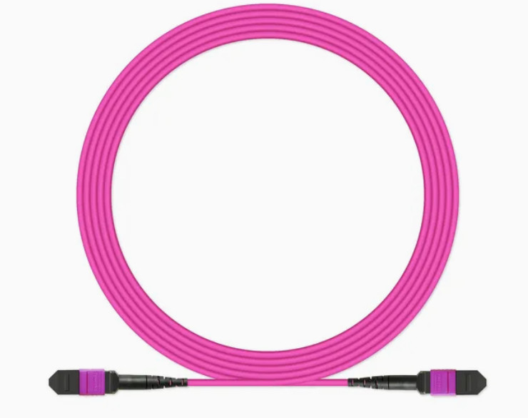 Flexible MPO/MTP 12 Fibers Fiber Optic Patch Cord -20C- 70C for Different Environments