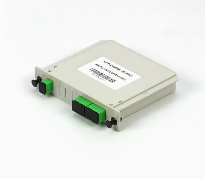 1x4 FTTX Gpon Fiber Casette Type LGX PLC Splitter with Sc/APC Connector High reliability and stability