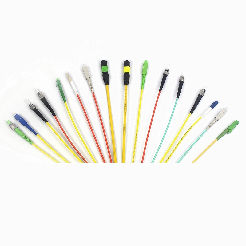 SC/LC/ST/FC Fiber Optic Patch Cord 100N Tensile Strength PVC/LSZH