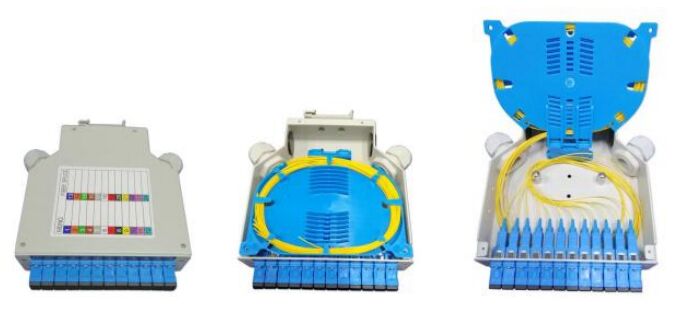 DIN-AL Industrial DIN-Rail Mounted Fiber Optic Splice Terminal Box