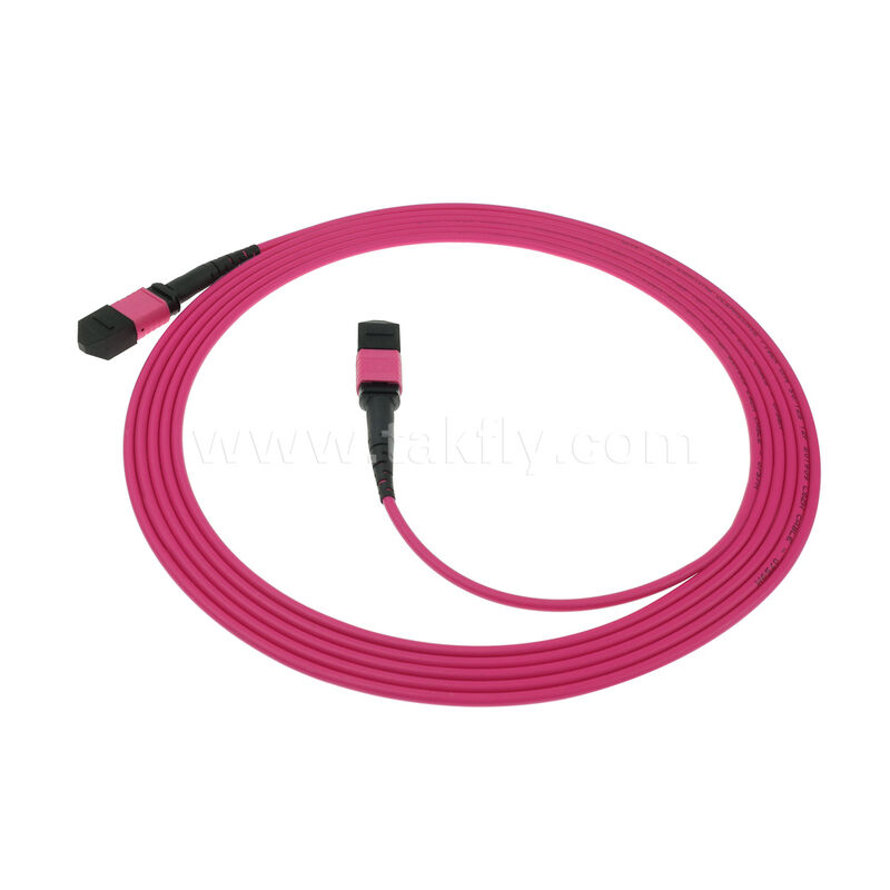 MM Multimode OM4 MPO MTP Male Female 8F 12F 16F 24F Fiber Optic Patchcord / Optical Fiber Patch Cable / Optical Breakout Cable/ Optical Fiber Trunk Cable with PVC LSZH OFNR OFNP Outer Jacket