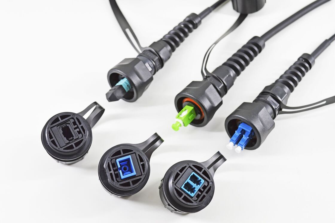 Waterproof ODVA MPO MTP Male Female to LC SC FC ST SM MM OM3 OM4 OM5 Fiber Optical Breakout Cable Fiber Optic Patchcord/Optical Fiber Patch Cable/Optical Fiber Trunk Cable/Optic Fiber Fanout Cable