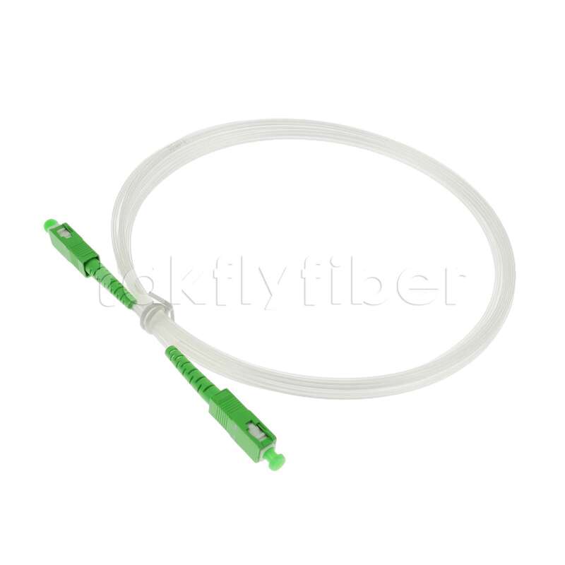 FTTH 2.0*3.0mm Transparent Invisible Indoor Fiber Optic Patchcord SCAPC to SCAPC with G657A Fiber