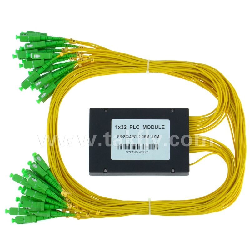 PLC Splitter ABS box 1xN SC APC/UPC Fiber Optic for Fttx Telecom Data Center