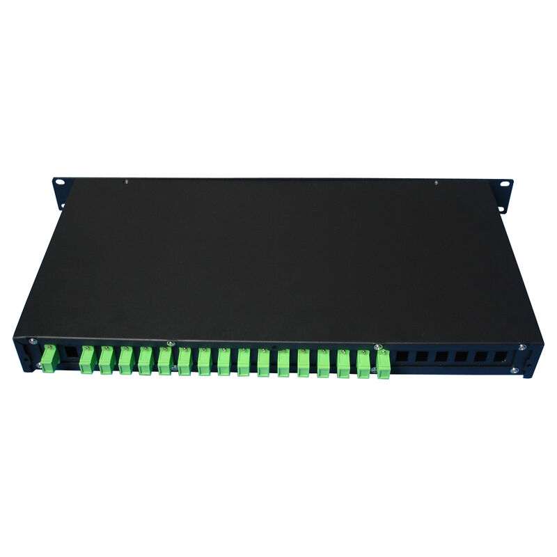 PLC Splitter Rack Mount Singlemode G657A SC APC/UPC Fiber Optic for Data Center Telecom FTTx