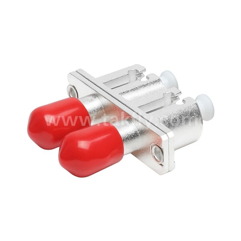 ST-LC Coupler Duplex Metal Hybrid Adapter Female/Female Fiber Optic for Data Center Telecom FTTX