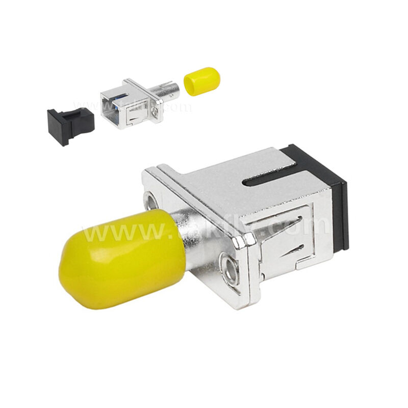 ST-SC Coupler Simplex Metal Hybrid Adapter Female/Female Fiber Optic for Data Center Telecom FTTX