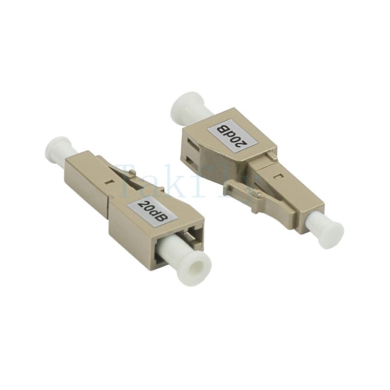 LC Male to Female Fiber Optic Attenuator – Inline Fixed Type for Single Mode / Multimode