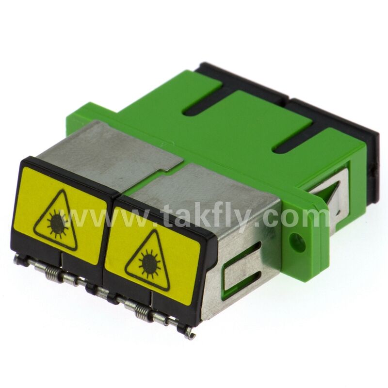 SC Zirconia Sleeve Fiber Optic Adapter with Duplex Option and Flangeless Configuration