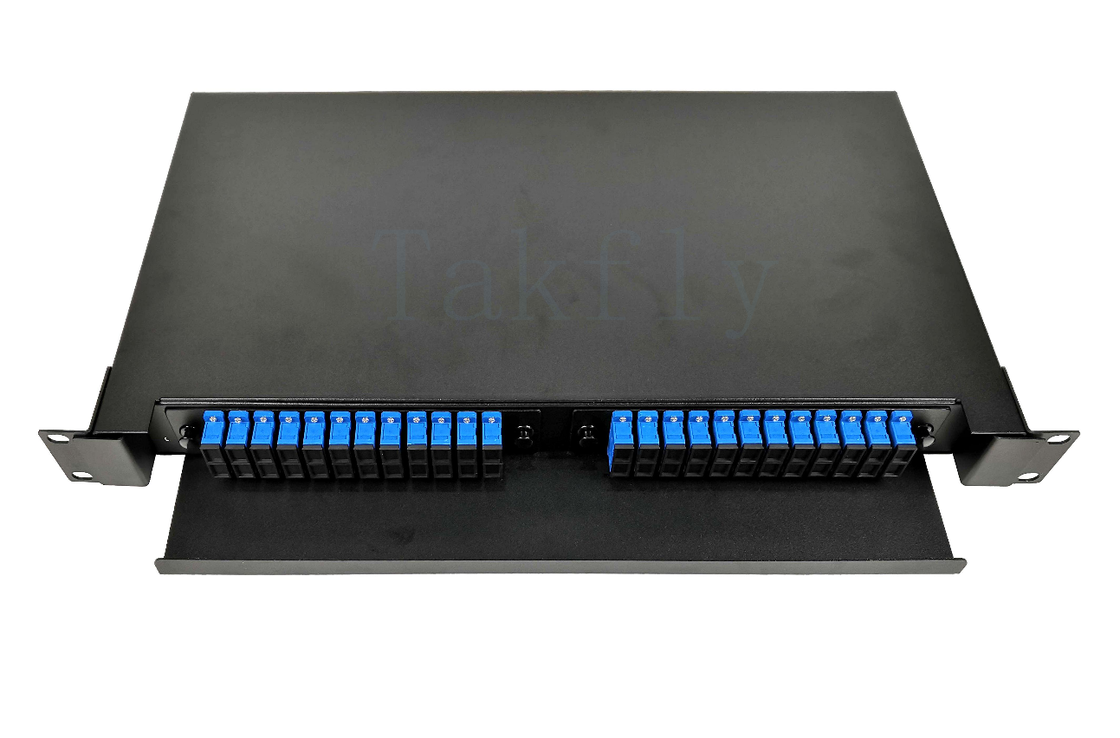 1U 48F Rack Mount Fiber ODF – Slidable Drawer, SC Adapter Compatible