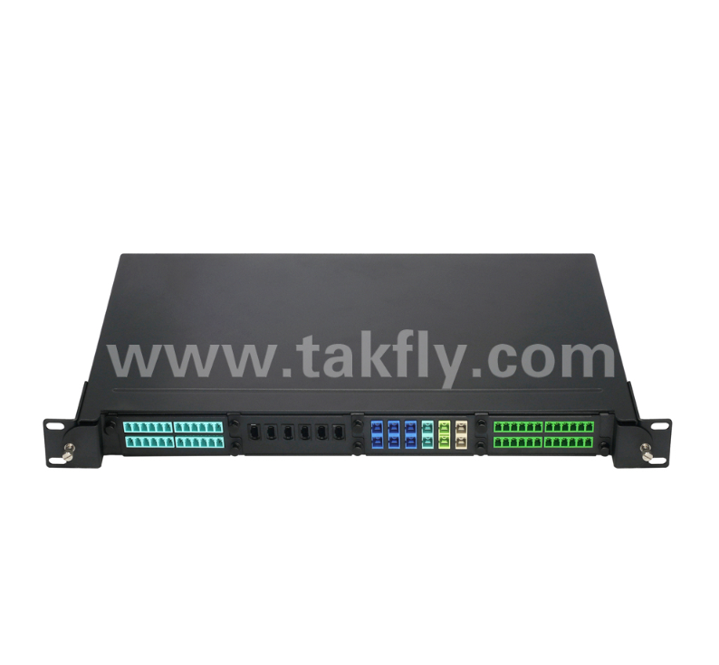 1U 19" MPO/MTP High-Density Patch Panel – 4 Cassette Slots, Rack-Mount