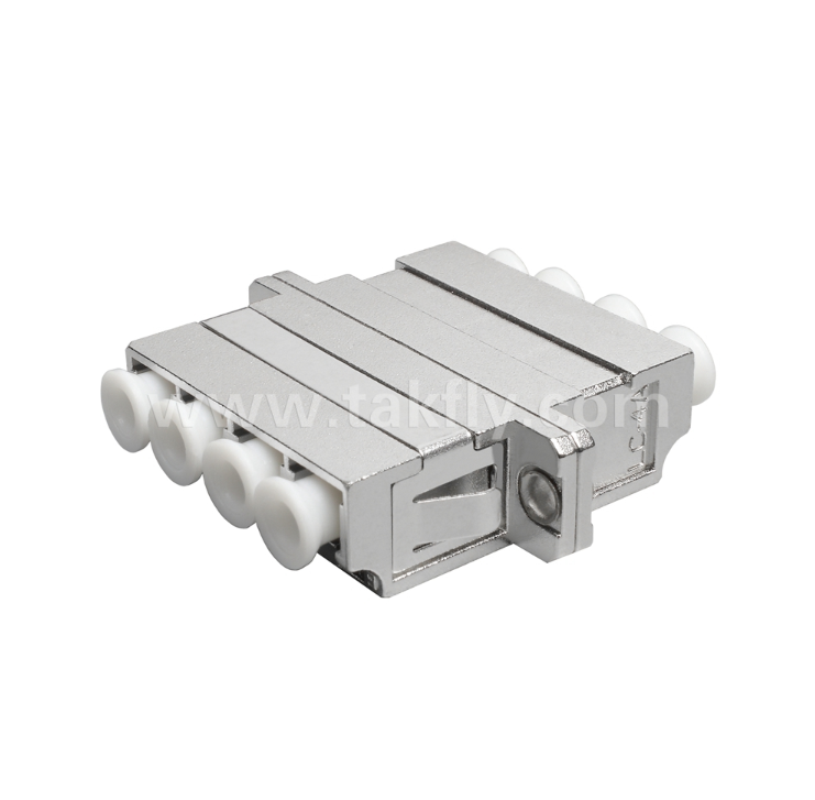 LC Quad Metal Adapter – High‑Density 4‑Port LC Interface, Rugged, Low Loss, High & Low Temperature Resistant