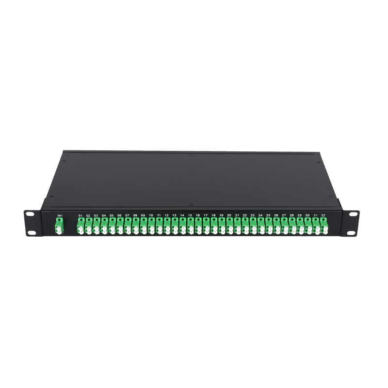OEM 1U 19Inch 2x64 Rack Mount LC Fiber Optic PLC Splitter for FTTx Data Center