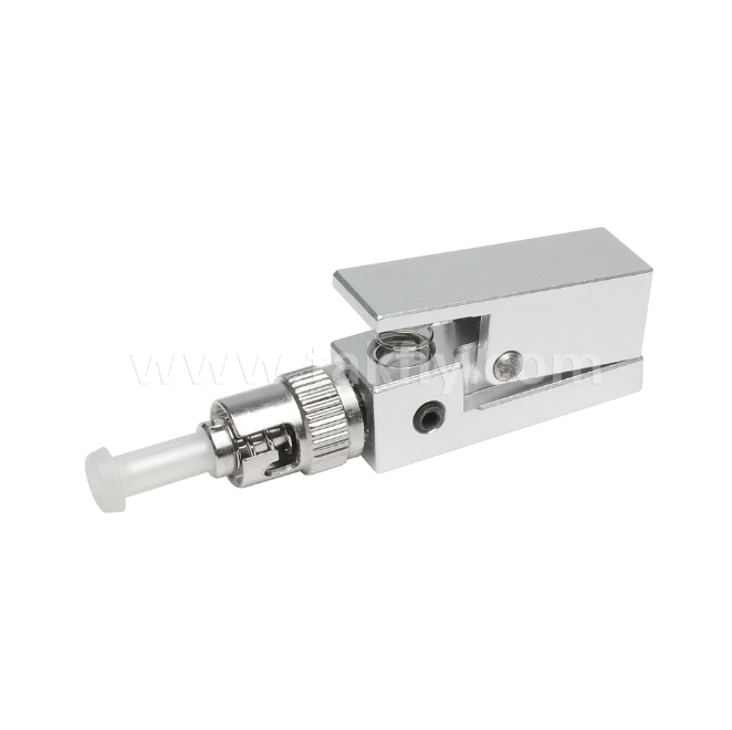 ST Square Type Bare Fiber Adapter – Epoxy‑Free, Reusable, Low Insertion Loss, for Optical Fiber Testing & Measurement Applications