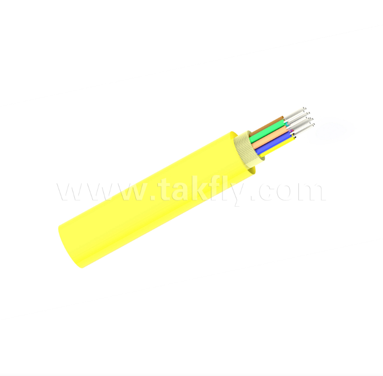 GJPFJV Indoor Cable – 0.9mm Tight-Buffered Fibers, All-Dielectric Aramid Strength, Multi-Purpose Wiring