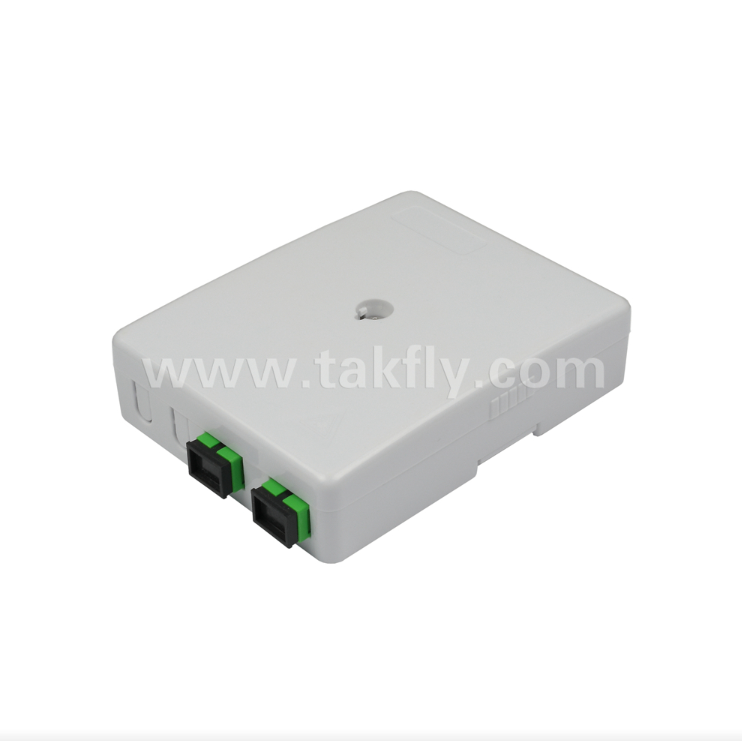TKS-1806-02E 2-Port Wall Mount Box – Mechanical Protection & Fiber Management for FTTH