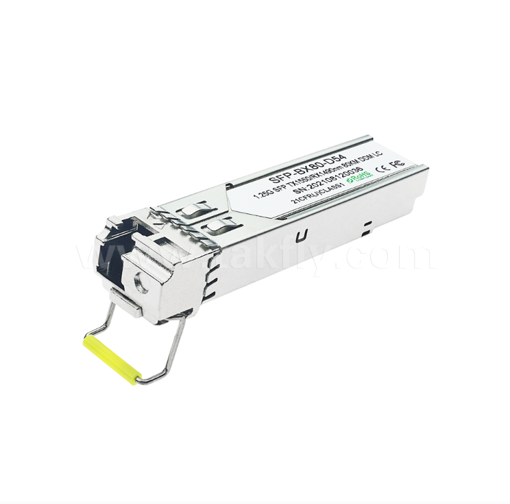 80km SFP BiDi Transceiver – 1.25G/1.063G Dual-Rate, 1490nm DFB, PIN, LC Simplex, Industrial Temperature Available
