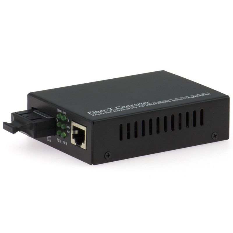 10M/100M/1000M SC Dual Single Fiber Optic Media Converter For Ethernet Network