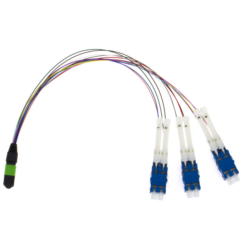 High Density Fiber Optic CS MPO MTP Breakout Cable Singlemode