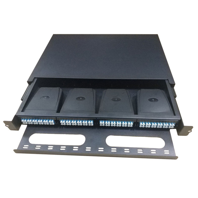 MPO To LC Mtp Cassette Module Single Mode G657A1 Fiber Optic 96 Fibers FTTH