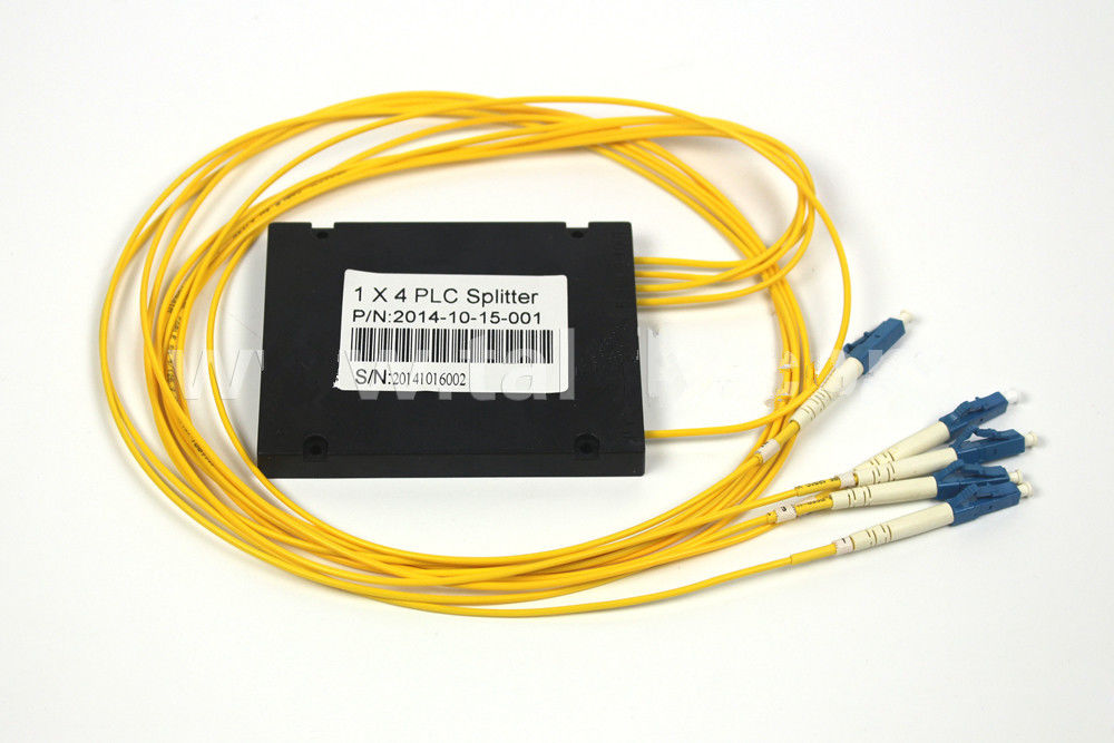 ABS 1 x 4 LC UPC SM Fiber Optic PLC Splitter G657A1 2.0mm LSZH Fiber Cable