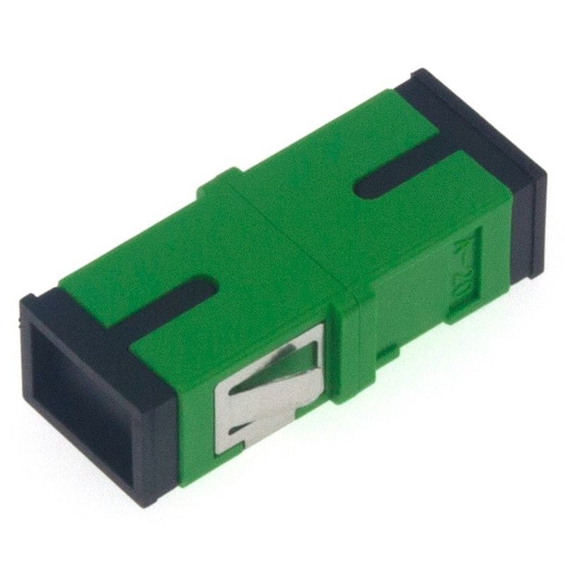 Single Multimode SC To SC Simplex Plastic Fiber Optic Adapter Without Flange