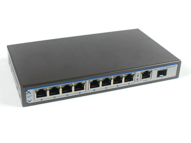 10/100/1000M 8 POE 1 POE 1 Fiber Port Unmanaged POE Ethernet Switch