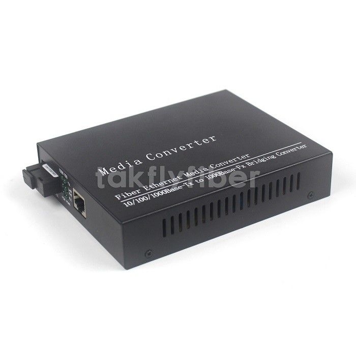 Gigabit WDM SM 1310nm 1550nm 10/100/1000M Bidi 20KM SC Media Converter