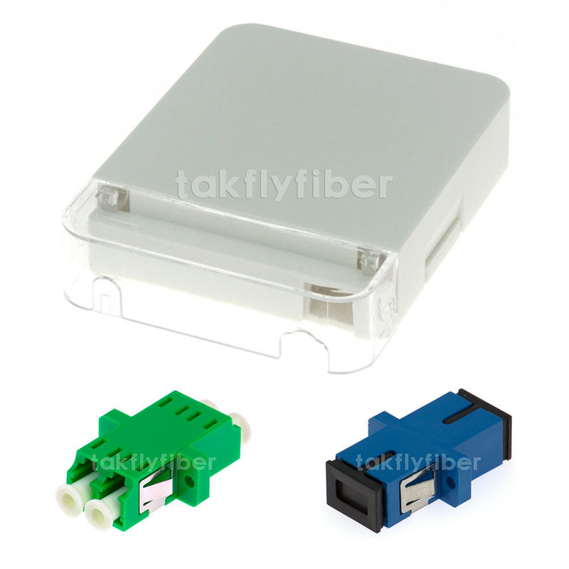 FTTH 1 Port 115x86x23mm Fiber Optic Termination Box Fiber Distribution Box