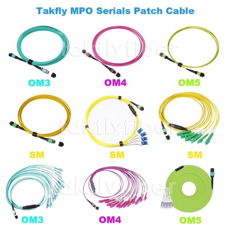 12/24 Cores Fiber Optic MTP MPO Cable SM G657A1 OM3 OM4 OM5 3.0mm